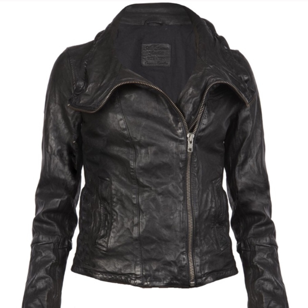 All Saints Caledonian Leather Jacket sz 2